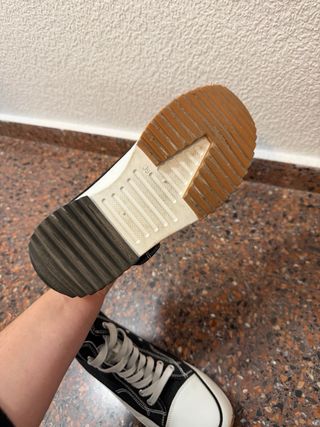 Converse Plataforma Talla 39 Negras/Blancas