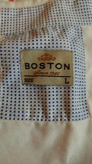 Camisa Boston Blanca Talla L