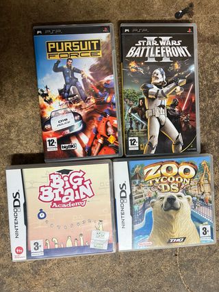 Lote 4 Juegos PSP y Nintendo DS