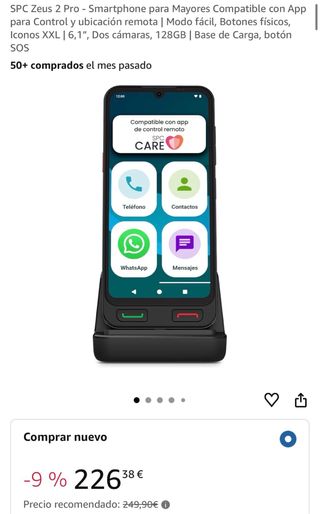 SPC Zeus 2 Pro Smartphone Mayores
