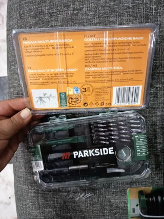 Lote Navaja Cuchillo y Set Puntas Destornillador