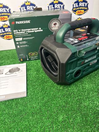 Parkside Compresor e Inflador Recargable 20V