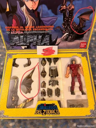 Piezas armadura Siegfried Caballeros del Zodiaco