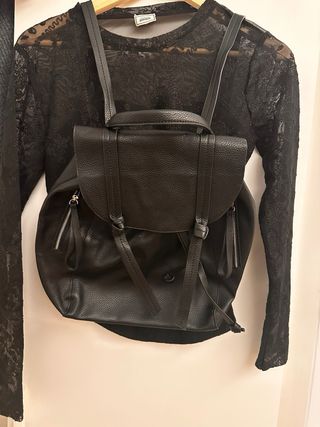 Mochila Negra Zara nueva