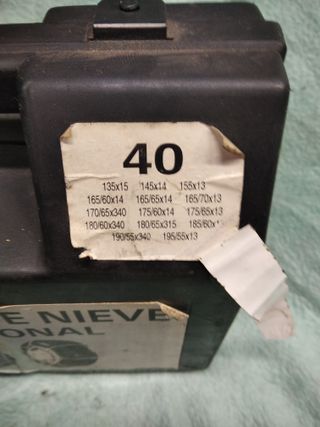 Cadenas para nieve 40