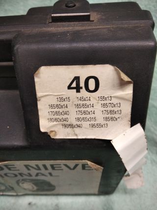 Cadenas para nieve 40