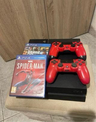 PlayStation 4 – 500 GB + 2 mandos + juegos