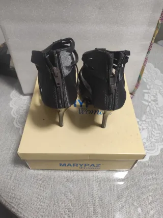 Sandalias Marypaz Negras Tacón