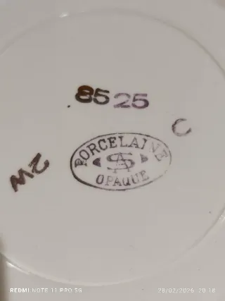 Set da merenda VINTAGE in porcellana francese SM