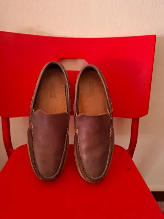 Mocasines Sebago Docksides Marrones y Beige