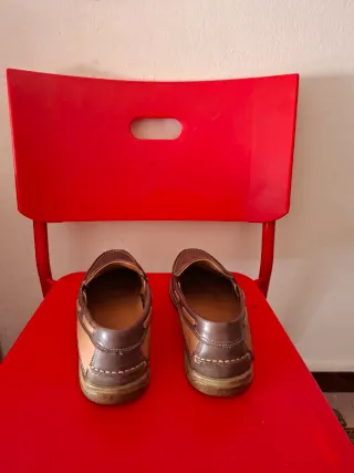 Mocasines Sebago Docksides Marrones y Beige