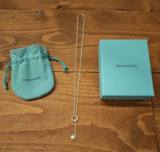 Collar Tiffany & Co - Open Heart Perla Plata