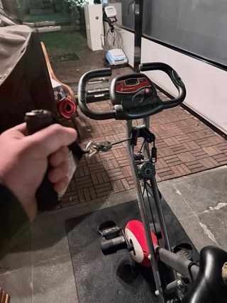 Bicicleta Estática y Esterilla Sportstech