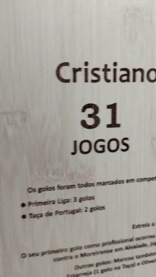 Moldura Sporting Clube de Portugal Cristiano Ronal