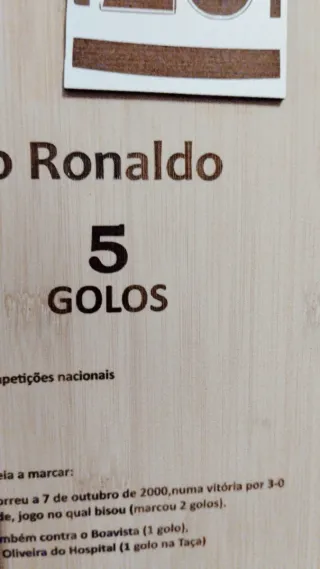 Moldura Sporting Clube de Portugal Cristiano Ronal