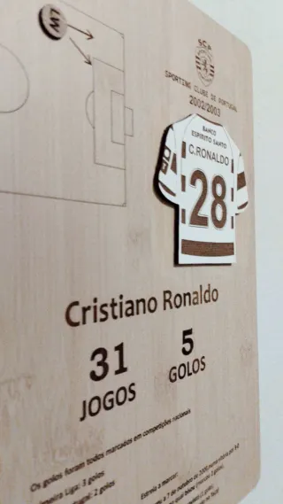 Moldura Sporting Clube de Portugal Cristiano Ronal