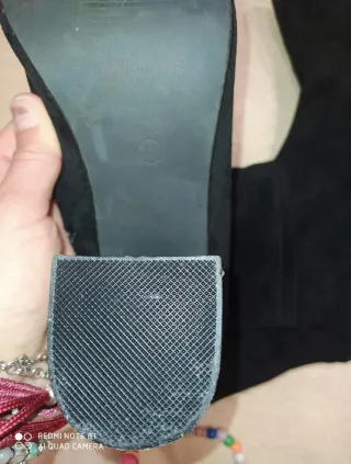 Botines de tacón negros mujer