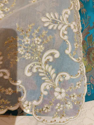 Vestido de Fallera, corpiño, falda y manteletas