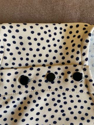 Blusa Zara lunares beige y negro Talla M