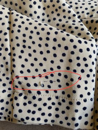 Blusa Zara lunares beige y negro Talla M