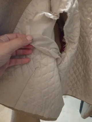 Chaqueta y chaleco beige