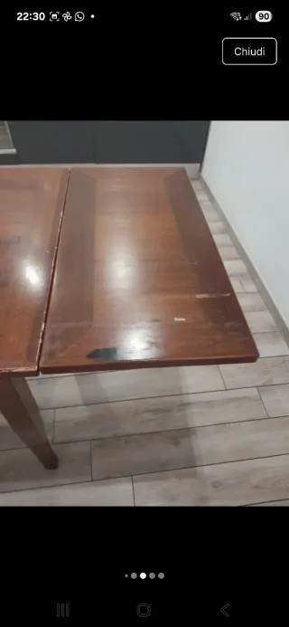 Tavolo Arte Povera + 6 Sedie Legno