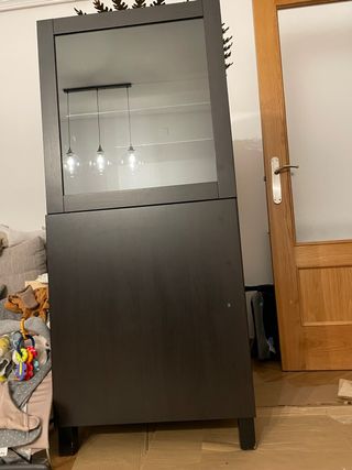 Dos Vitrinas IKEA Besta Negra. 120x40x128 cm