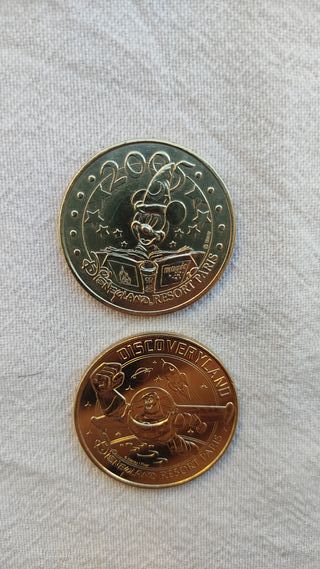Lote Monedas N° 08 y 16 original Disneyland París
