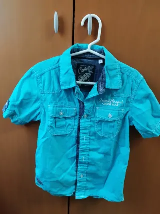 Camisa niño azul