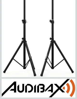 2 Tripodes Altavoces AUDIBAX + Bolsa