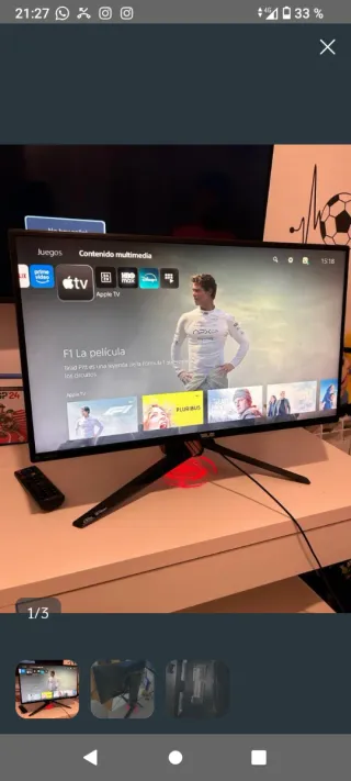 Monitor Asus Rog Swift Nero/Rosso