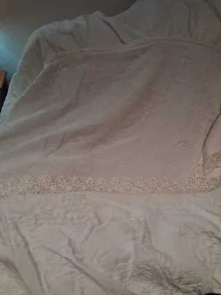 Edredón Rey Beige y Rosa