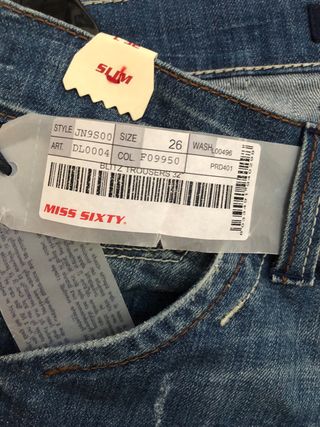 Jeans slim Miss Sixty blu size 26 (vd. etichetta)