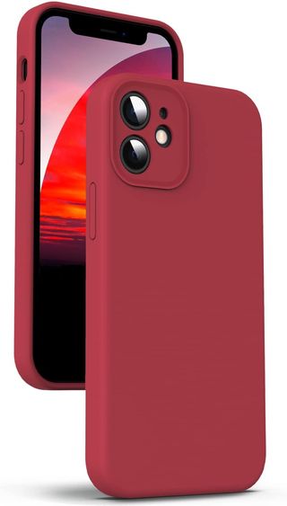Supdeal Funda de Silicona Líquida para iPhone 12,