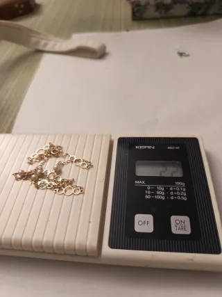 Collar Oro 18 kilates con Perlas Naturales