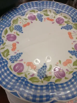 Plato decorativo grande frutas