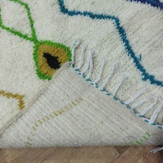 Alfombra de lana multicolor