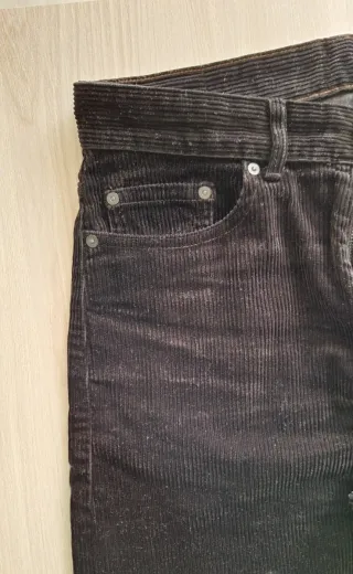 Pantaloni uomo Mango velluto nero tg.44