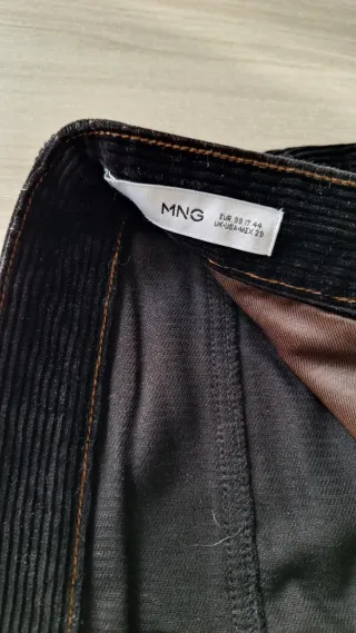 Pantaloni uomo Mango velluto nero tg.44