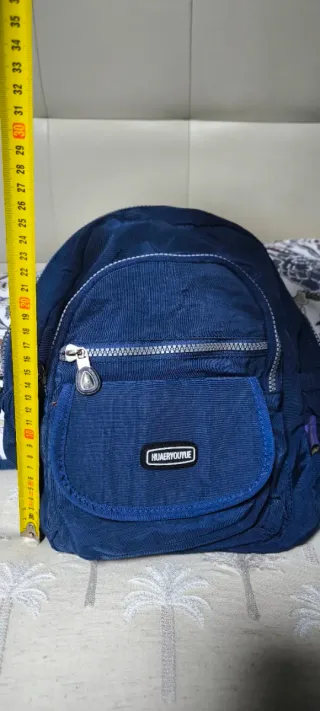 Bolso mochila azul