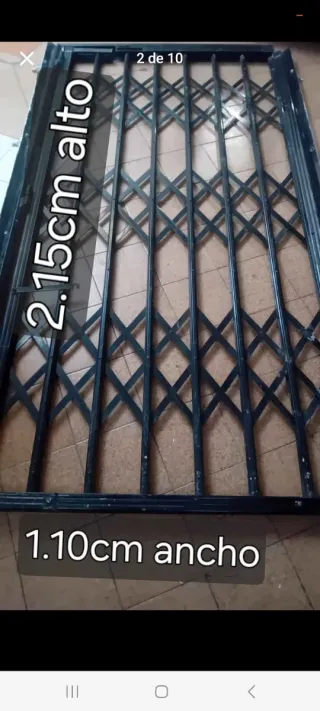 Puerta de seguridad extensible