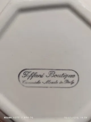 Platos Tifany Vintage Cerámica Italiana