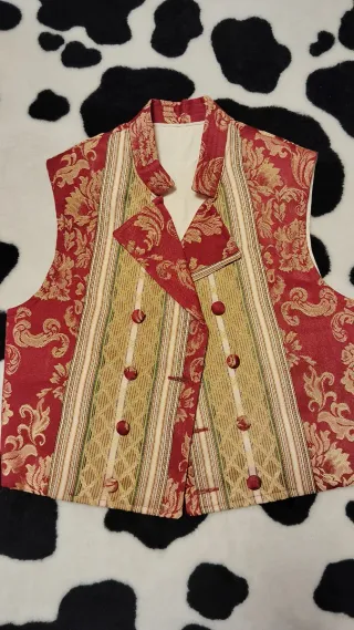 Chaleco Fallero Oro y Rojo