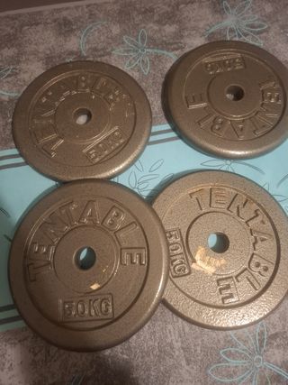 4 Discos de Pesas 5kg