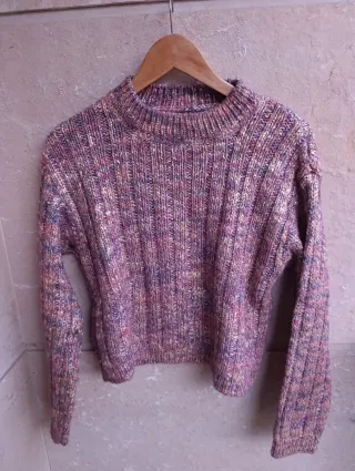 Jersey Zara punto multicolor