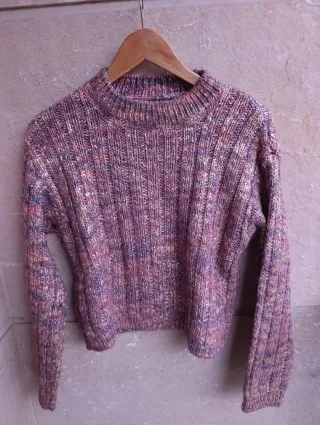 Jersey Zara punto multicolor