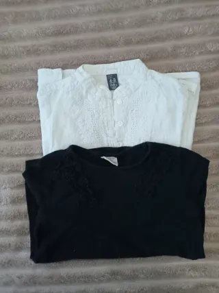 Lote 2 camisolas menina 5 anos