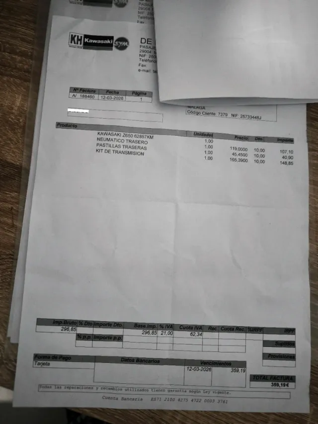 Kawasaki Z650 Naked Plata/Negra