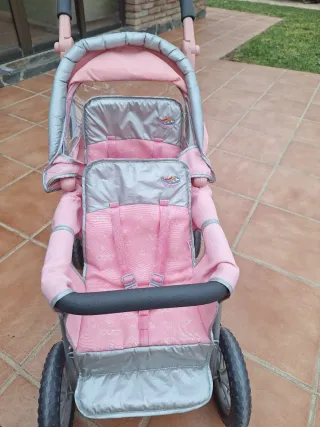 Carrito Muñeca Baby Born Rosa