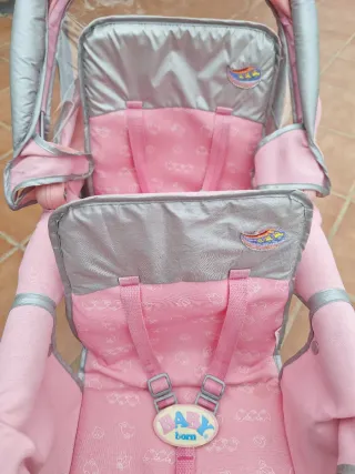Carrito Muñeca Baby Born Rosa